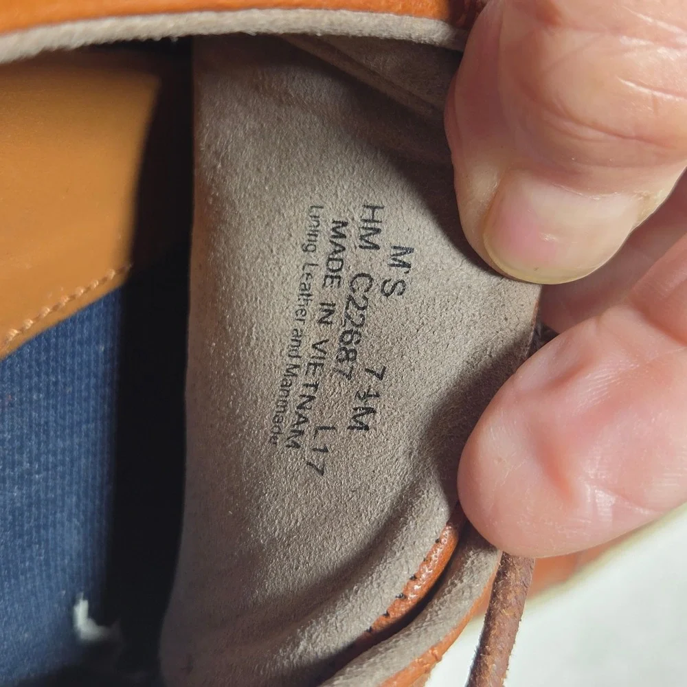 Cole Haan Mens Grand Crosscourt II British Tan Leather Sneakers C22887 Size 7.5M